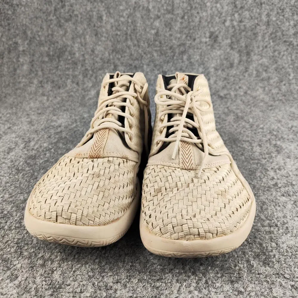 Jordan Eclipse Chukka Shoes Mens Size 8.5 Beige Woven Sneakers 881453-015